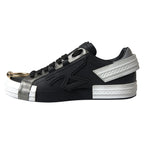 Black Leather Low Top Sneakers Portofino Shoes