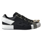 Black Leather Low Top Sneakers Portofino Shoes
