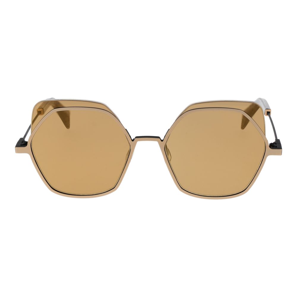 Gold Stainless Steel Sunglasses