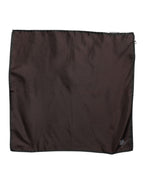 Brown DG Crown Silk Square Men Foulard Scarf