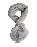 Gray DG Crown Neck Warmer Wrap Shawl Scarf