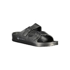 Black Plastic Mens Slipper