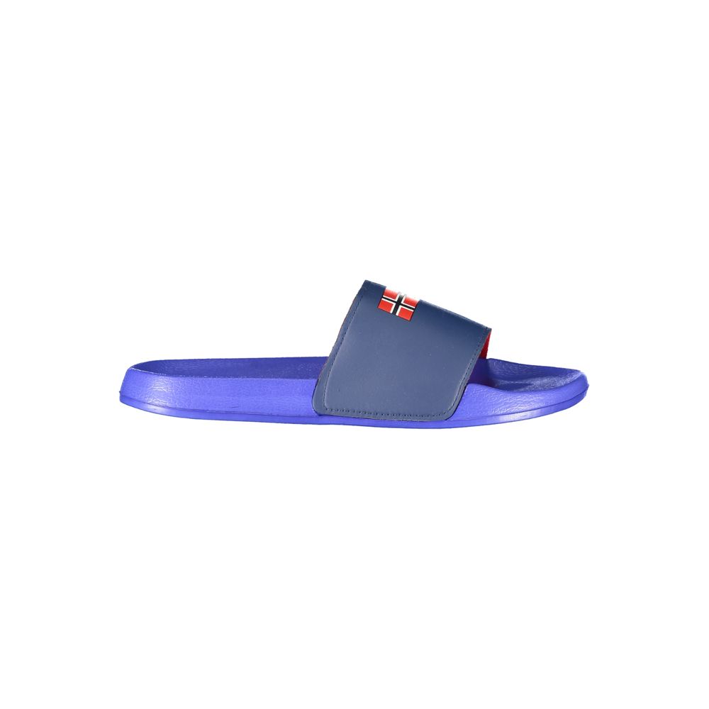 Blue Plastic Men Slipper
