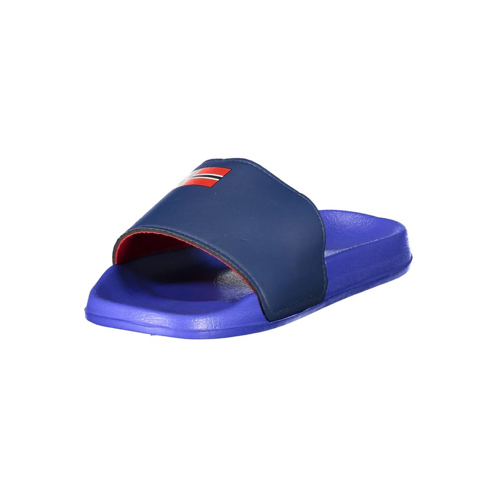 Blue Plastic Men Slipper