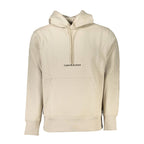 Beige Cotton Men Sweater