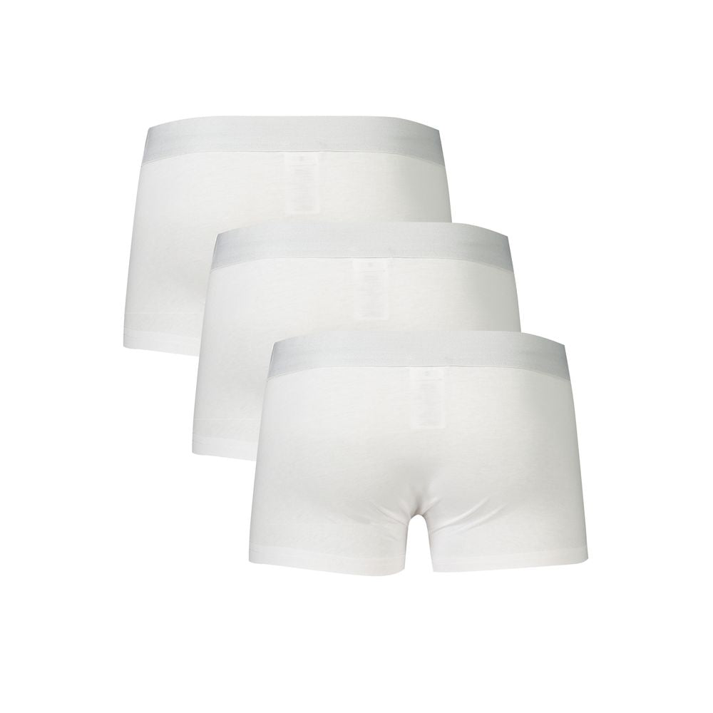 White Polyester Men Boxer