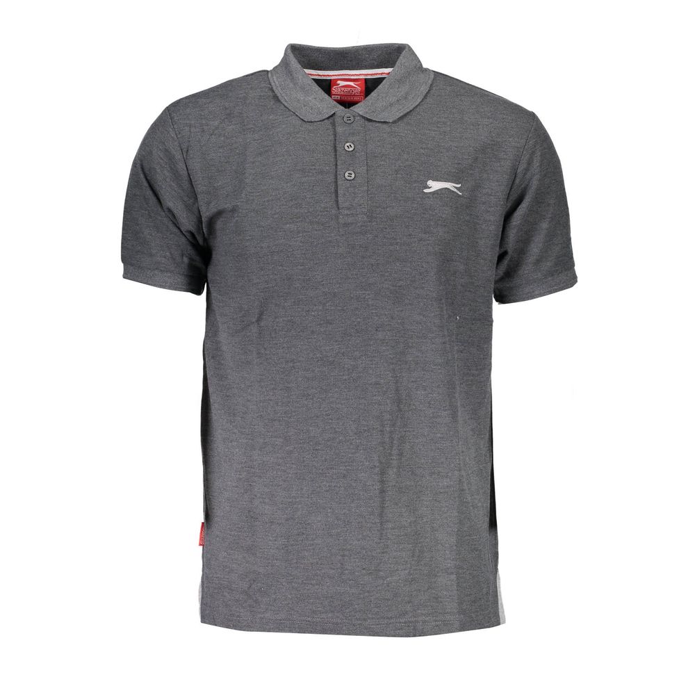 Grigio Polyester Men Polo