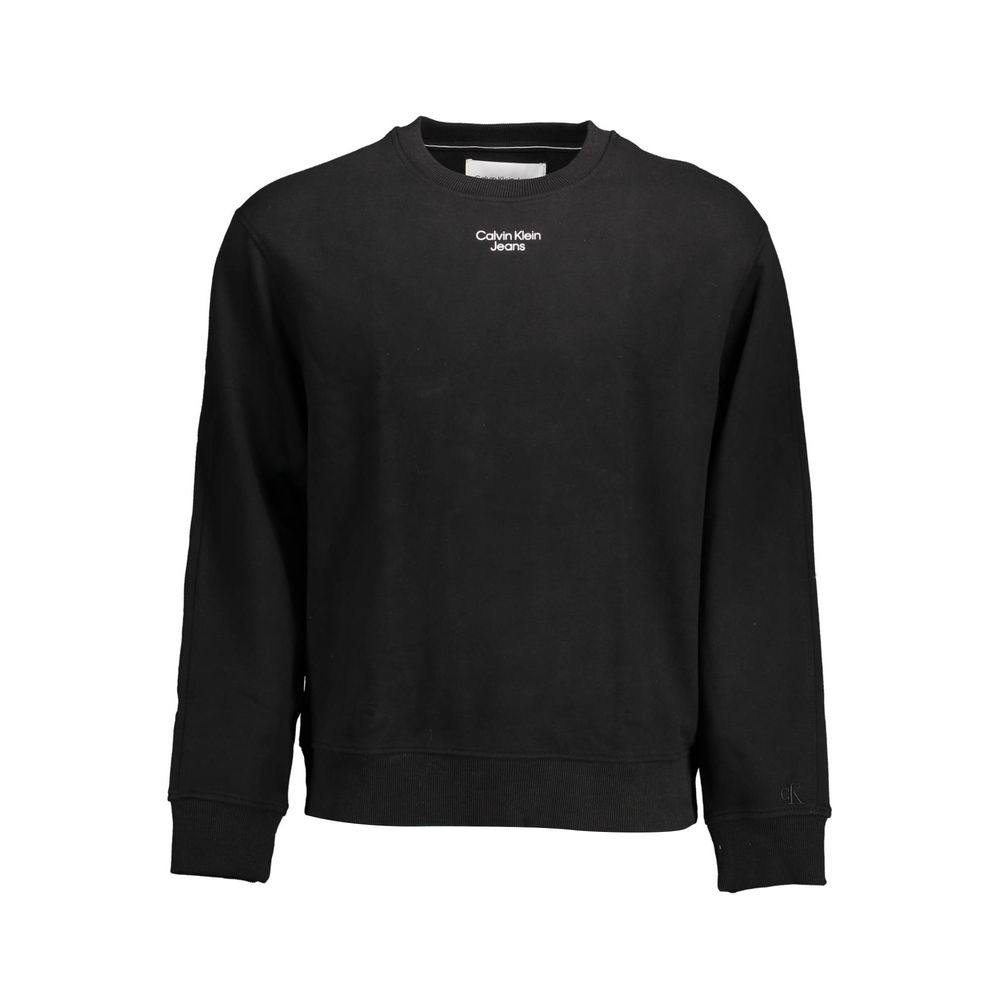 Black Cotton Men's Sweatshirt