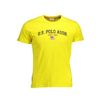 Yellow Cotton Mens T-Shirt