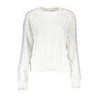 White Cotton Women Sweatshirt