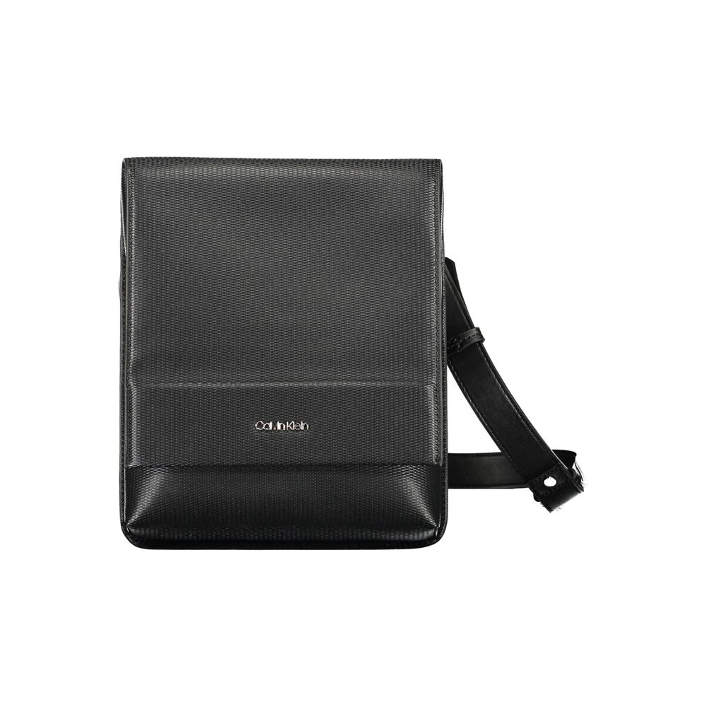 Nero Polyurethane Men Shoulder Bag