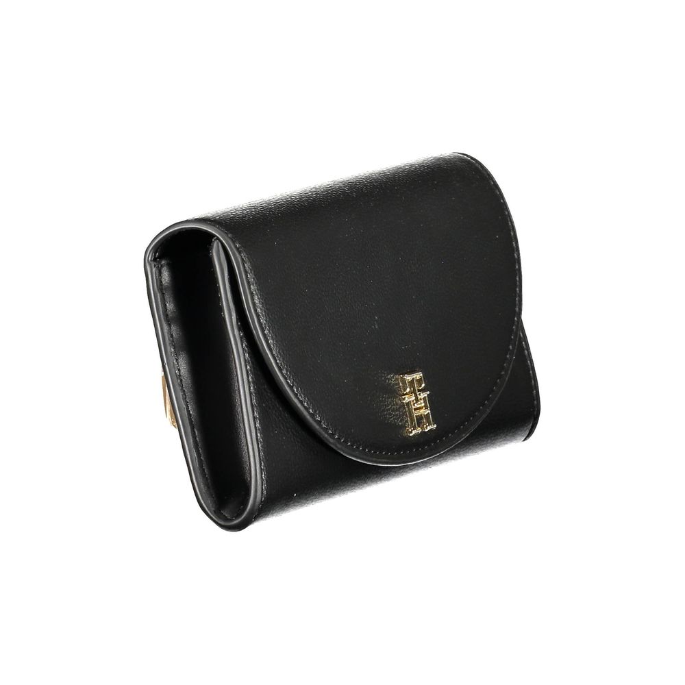 Black Polyurethane Women Wallet