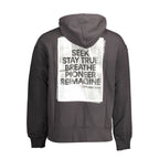 Black Cotton Men's Hoodie