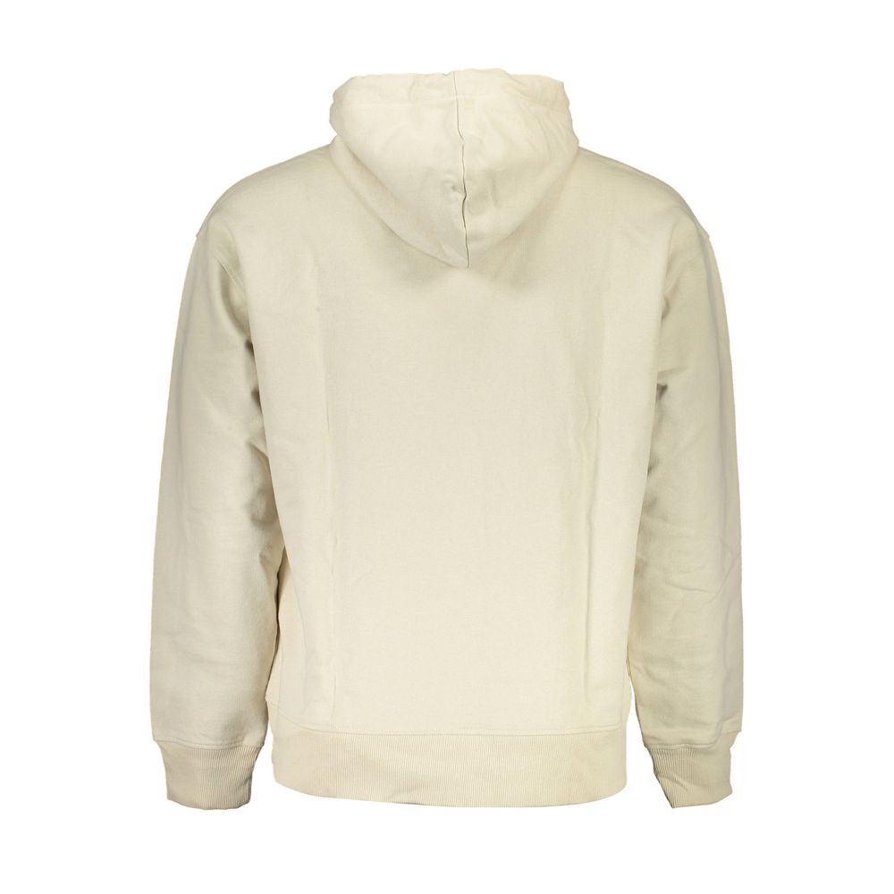 Beige Cotton Mens Sweatshirt