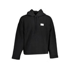 Black Cotton Men Sweatshirt