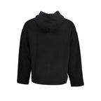 Black Cotton Men Sweatshirt