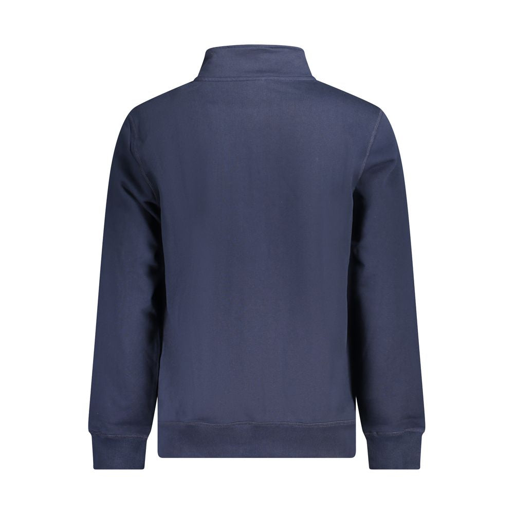 Blue Cotton Male Sweatshirt