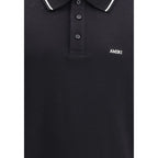 Black Cotton Polo T-Shirt