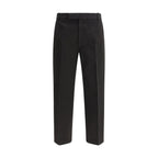 Black Cotton Dress Pants