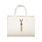 White Polyurethane Women Handbag