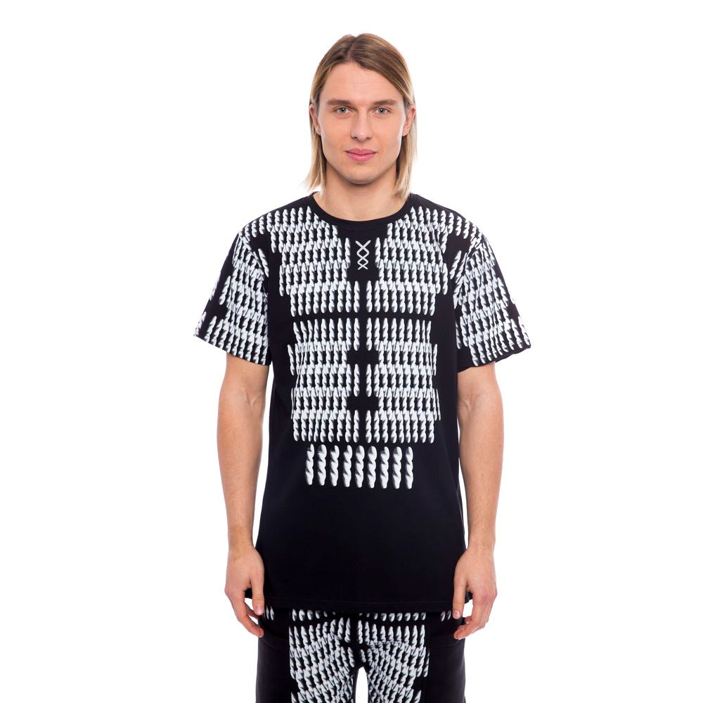 Black Cotton Men T-Shirt