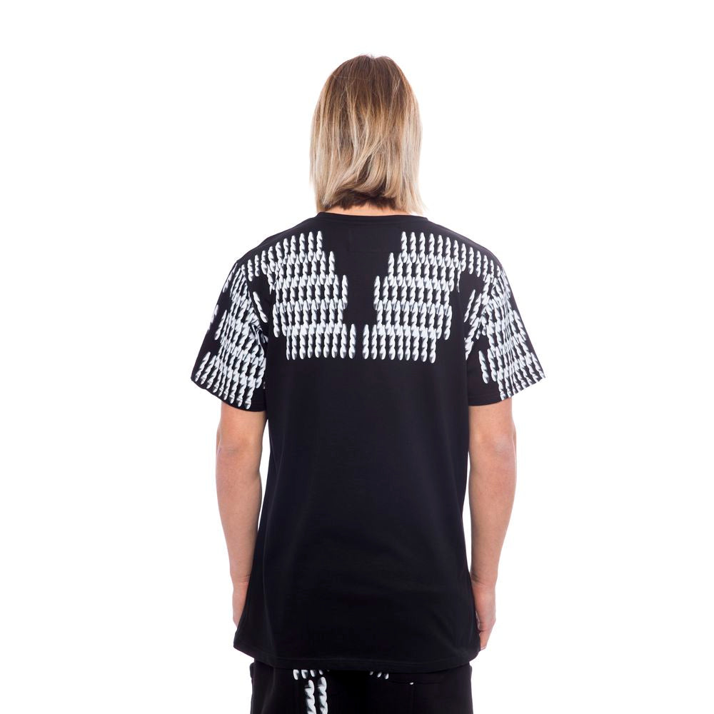 Black Cotton Men T-Shirt