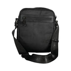 Black Fabric Men's Shoulder Bag