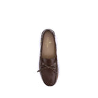 Brown Calf Leather Bos Taurus Slip-On Loafers