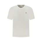 White Cotton Men T-Shirt