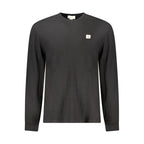 Black Cotton Men's Long Sleeve Shirt
