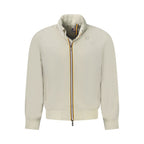 Beige Nylon Jackets & Coat