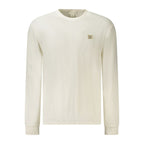White Cotton Men's Long-Sleeve T-Shirt