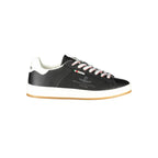 Black Polyurethane Men's Sneaker