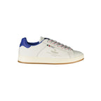 White Polyurethane Men Sneaker