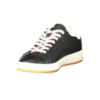 Black Polyurethane Men's Sneaker
