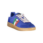 Blu Polyurethane Men Sneaker
