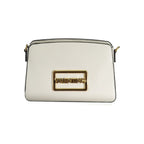 Bianco Polyurethane Women Handbag