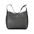 Black Polyurethane Women Handbag