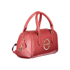 Rosso Polyurethane Women Handbag