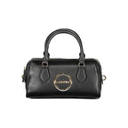 "Nero Poliuretano Woman Handbag"