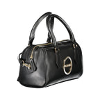 "Nero Poliuretano Woman Handbag"