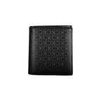 Black Polyurethane Men Wallet