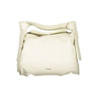 Beige Polyester Women Handbag