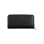 Black Polyurethane Women Wallet