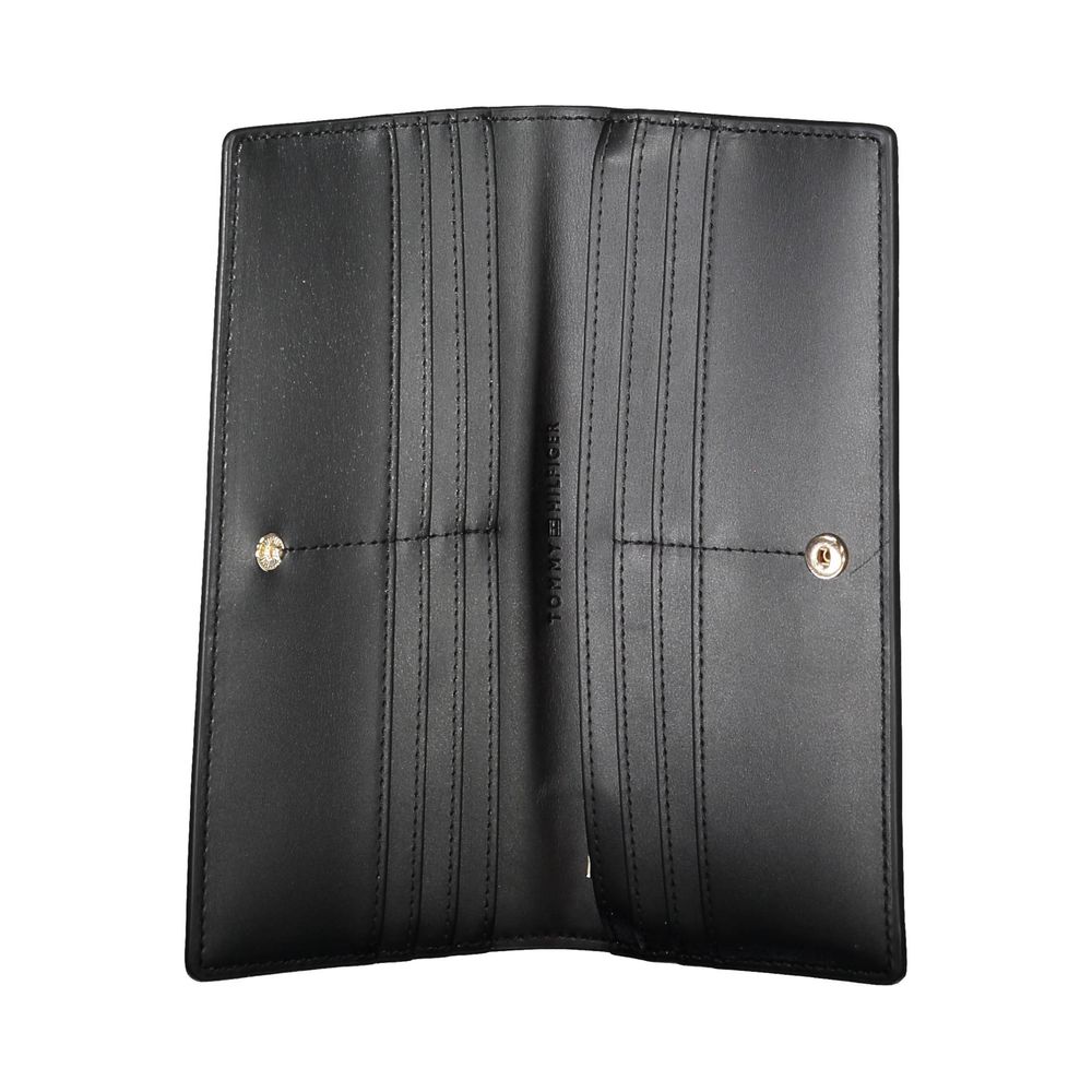 Black Polyurethane Women Wallet