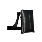 Black Polyurethane Men's Shoulder Bag