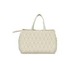 White Polyurethane Women Handbag