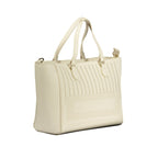 White Polyurethane Women Handbag