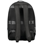 Black Polyester Men's Backpack