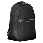 Black Polyester Men's Backpack